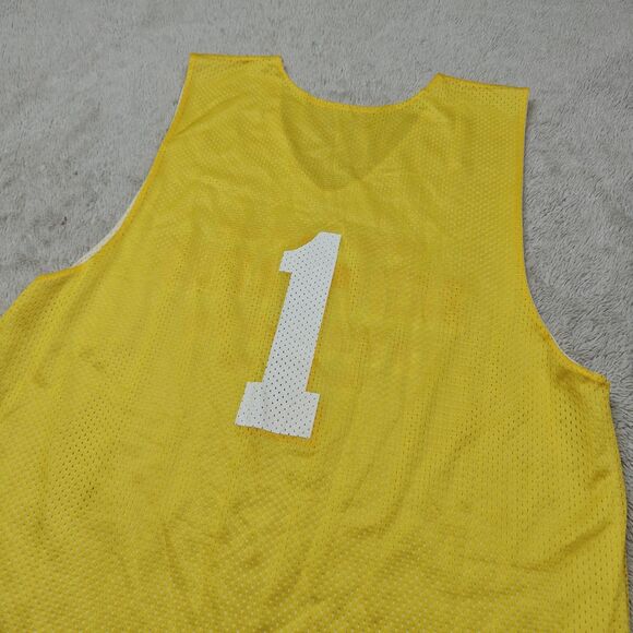 Field House Chelsea Piers NYC Reversible Tank Top Men's L Yellow White Athletic - Picture 2 of 6